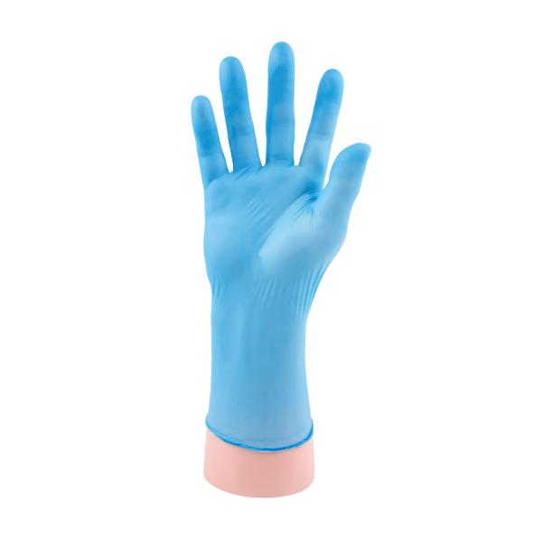 Nitrile wegwerphandschoen 200 stuks<br><span class='title2'>Stretch nitril handschoen blauw</span>