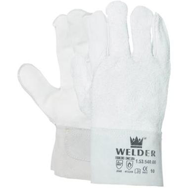 Lashandschoen nerf/splitleder 8 cm kap maat 10