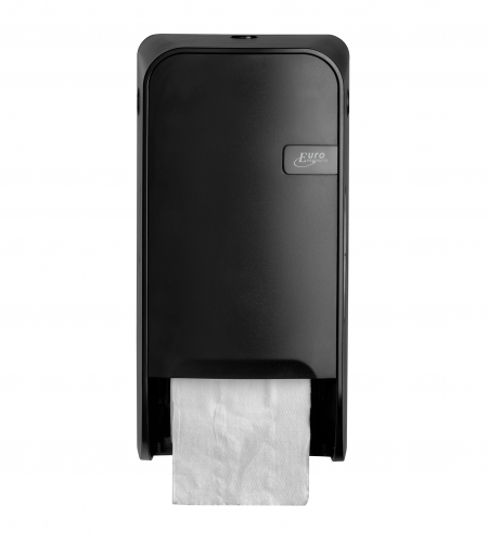 Toiletrolhouder doproldispenser<br><span class='title2'>Quartz black t.b.v. toiletpapier met dop</span>